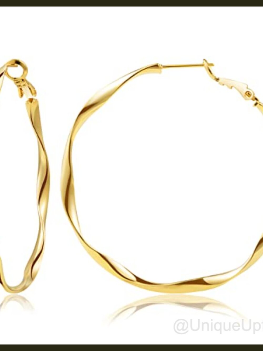 24K Gold Plated Twisted Thin Huggie Hoop Earrings Sterling Silver Post